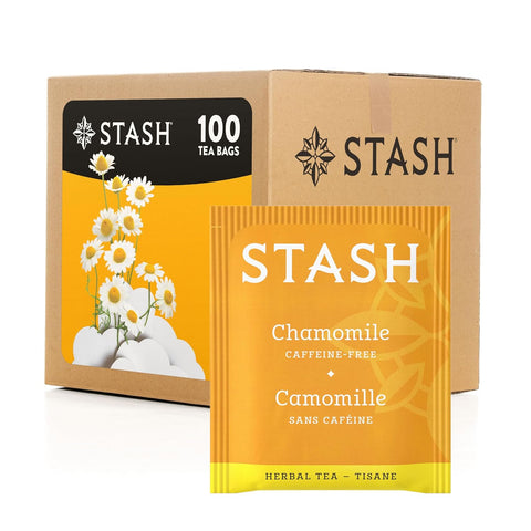 Stash Tea Peppermint Herbal Tea, Box of 100 Tea Bags | Cooling, brisk peppermint flavor with refreshing herbal notes, Non-GMO Project Verified and foil-sealed freshness