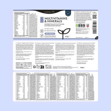 Nutravita Multivitamins and Minerals 365 Vegan Multivitamin Tablets 1 Year Supply Multivitamin Tablets For Men And Women With 26 Essential Active Vitamins and Minerals Made In The Uk By Nutravita