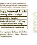 Solgar Lutein 20 Mg 60 Softgels - Supports Eye Health - Helps Filter Out Blue-Light - Contains Floraglo Lutein - Non-Gmo Gluten Free Dairy Free - 60 Servings