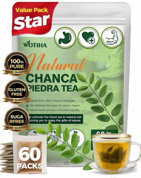 WOTIHA 50 Count Premium White Mulberry Leaf Tea Bags - 100% Natural & Pure, Improves Digestion, Supports Wellness, Slightly Sweet & Refreshing,Non-GMO Caffeine-Free, Additive-Free, Sugar-Free, Vegan