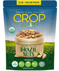 NUT CRAVINGS - Raw Brazil Nuts, Unsalted, No Shell, Whole, (16oz - 1 LB) Packed Fresh in Resealable Bag - Kosher Healthy Snack, Food Assortments