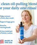 Mouthology Coconut Oil Pulling for Teeth and Gums 16oz