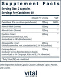 Vital Nutrients Adrenal Support | Adrenal Support Supplements for Gland Function and Cortisol Management | Supports Energy and Stress Levels | Gluten Dairy Soy | 120 Capsules