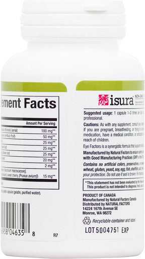 Nutriwise Factor EYE FACTORS formula 90 capsules