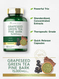 Carlyle Grapeseed Green Tea Pine Bark | 15000mg | 150 Capsules | Non-GMO and Gluten Supplement