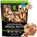 NUT CRAVINGS - Raw Brazil Nuts, Unsalted, No Shell, Whole, (16oz - 1 LB) Packed Fresh in Resealable Bag - Kosher Healthy Snack, Food Assortments