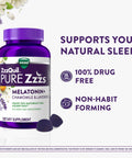 Zzzquil Pure Zzzs Melatonin Gummies Sleep Aid Melatonin 2Mg With Chamomile & Lavender Melatonin Sleep Gummies Sleep Aids For Adults Wildberry Vanilla Flavored 72 Sleep Gummies