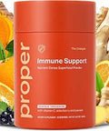 Proper The Oranges Immune Support Supplement. Orange Tangerine Drink Mix. Elderberry Vitamin C and Zinc Complex with Echinacea Immunity Vitamins Phytonutrients and Gut Health Probiotic