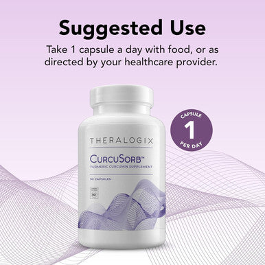 Theralogix CurcuSorb Turmeric Curcumin Supplement - 90-Day Supply - High-Absorption Turmeric Curcumin - Supports Brain Heart Immune & Joint Health - Aids Healthy Aging - NSF - 90 Capsules