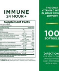Nature's Bounty Immune 24 Hour + 24 Hour Immune Support From Ester C 100 Rapid Release Softgels 100 Count