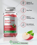 Vegan Apple Cider Vinegar Gummies | 90 Count | ACV Supplement | Natural Apple Flavor | Non-GMO, Gluten Free Gummies for Adults | by Horbaach
