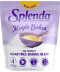 SPLENDA Magic Baker Zero Calorie Plant Based Granulated Baking Blend with Stevia Erythritol and Allulose Zero Sugar Keto Friendly 1lb (16 oz) Pouch (Pack of 1) White