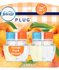Febreze Plug In Air Freshener Odor-Fighting Scented Oil Refill Georgia Peach Orchard 2 Refill