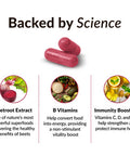 Force Factor Total Beets Beetroot Superfood Formula with Beet Root Powder, Beet Supplement with Vitamins, Minerals, and Antioxidants, Immune Support Supplement, 90 Vegetable Capsules