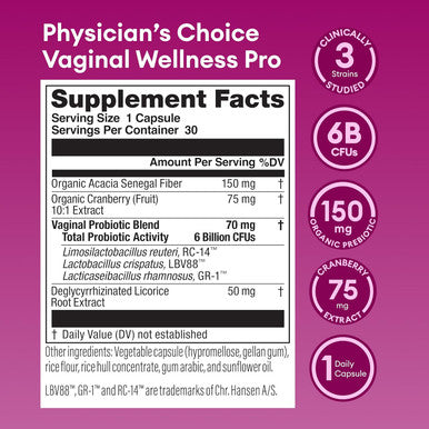 Physician'S Choice Feminine Power Duo Bundle - Vaginal Probiotic 30ct + Womens Probiotic 60ct