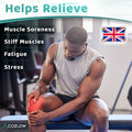 Muscle Roller Stick, Body Massage Stick, Myorelease Fascia Trigger Point Roller Tool W/ 9 Rollers & Non-Slip Handles For Deep Tissue Massage Pain Relief & Maximum Muscle Recovery - By Cozlow