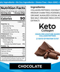 Orgain Keto Collagen Protein Powder with MCT Oil Chocolate Paleo Friendly Grass Fed Hydrolyzed Collagen Peptides Type I and III Dairy Gluten Soy 0.88 Lb Packaging May Vary