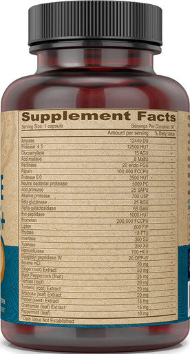 Deva Vegan Vitamins Digestive Enzymes Plus Supplement - A Unique Blend of Enzymes & Herbs - 90 Capsules, 1-Pack