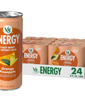V8 Energy Strawberry Banana Juice Energy Drink, 8 fl oz Can (24 Pack)