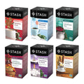 Stash Tea Relax and Unwind Tea Sampler - Assorted Specialty Tea Gift Set, Calming Herbal Teas to Support Relaxation, 7 Flavors, 35 Tea Bags
