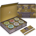 Teabloom Masters Collection - Six Rare Single-Origin Organic Loose Leaf Teas - Milky Oolong White Silver Needle Big Red Robe Golden Monkey Jade Oolong and White Tip Oolong