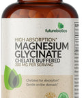 Futurebiotics Magnesium Glycinate 200 Mg Per Serving Chelated For High Absorption, Gentle On Stomach, Non-Gmo, 120 Vegetarian Capsules