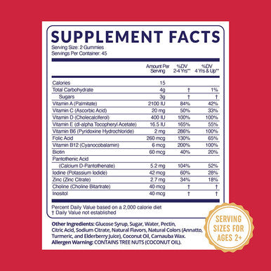 Multivitamins For Kids Gummies All Essential Vitamins With Vitamin D And Zinc Gluten Free Nongmo Natural Flavoring 90 Count
