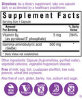 Bluebonnet Nutrition GABA 500mg, for Stress Relief, Supports Relaxation, Kosher, Vegan, Gluten-Free, Soy-Free, Non-GMO, 60 Count, 60 Servings