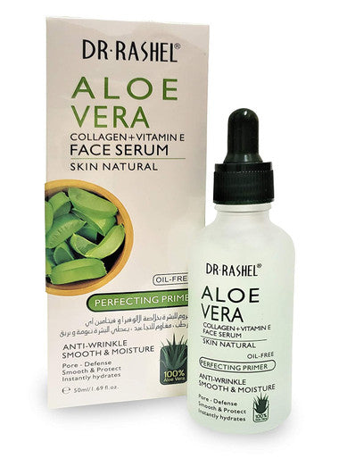 Dr Rashel Aloe Vera Collagen + Vitamin E Face Serum | Anti - Wrinkle, Instantly Smooth Hydrates & Moisture Skin, Size 1.69 oz
