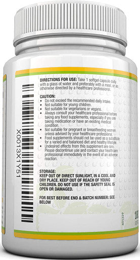 Vitamin E 400 IU, 180 Softgels 6 Month Supply, Vitamin E Capsules, Natural Source Vitamin E, D-Alpha Tocopherol, High Potency and Absorption, Made in The UK