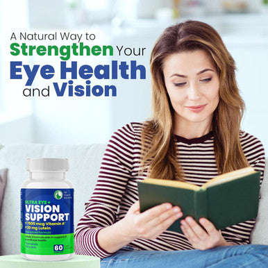 DR VITAMIN SOLUTIONS Vision Support Eye Vitamins For Macular Health Supplements With Lutein, Zinc, Vitamin A & Bilberry Areds 2 Formula (1 Bottle, 60 Capsules)