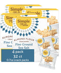 Simple Mills Almond Flour Crackers Snack Packs, Farmhouse Cheddar, Gluten Free, Flax Seed, Sunflower Seeds, Corn Free, Good for Snacks, 6.5 oz, Pack of 2 (8 Bags per Box)