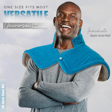 Heating Pad For Neck And Shoulders, Gifts For Women, Men, Mom, Dad, Christmas, Birthday, Mothers Day, Fathers Day - Weighted Neck Heating Pad For Pain Relief, 6 Heat Setting 2H Auto-Off Home Office