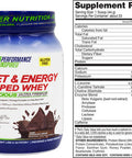 Performance Inspired Nutrition Diet Energy Ripped Whey Protein 25G Powerful Formula