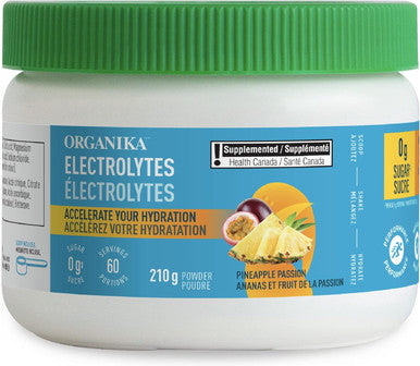 Organika Electrolytes Powder- Pineapple Passionfruit- Sugar- Hydration And Electrolyte Replenish & Electrolyte Drink Mix - Raspberry Flavour- Zero Sugar, Hydration- 350 Gram - 100 Servings