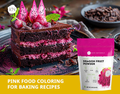 Kate Naturals Dragon Fruit Powder For Baking & Drink (4Oz). Vegan Gluten Dried Dragon Fruit Pink Pitaya Powder For Dragon Fruit Syrup. Dragonfruit Pitaya Powder For Smoothie & Food Coloring