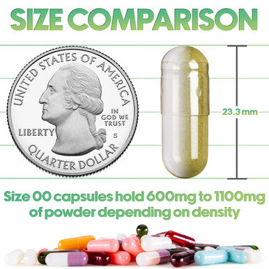 XPRS Nutra Size 00 Empty Capsules - 100 Count Clear Empty Vegan Capsules - Vegetarian Empty Pills - DIY Vegetable Capsule Filling- Veggie Pill Caps