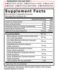Forebrain Focus Brain Booster, Brain Supplement to Boost Clarity & Concentration, for Memory & Sharpness & Increase Productivity, Nootropic Brain Support Supplement, 60 Capsules, Black (FFS-00923-FG)
