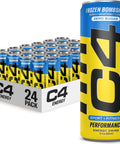 Cellucor C4 Performance Energy Drink | Strawberry Blast | Zero Sugar Carbonated Preworkout Energy | 200mg Caffeine with Beta Alanine | 16 Fl Oz (12 Pack)