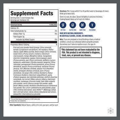 Isagenix Fruits - Phytonutrient & Superfruits Drink Mix - Health Support Supplement Powder with Apple Acai Berry & Peach - 270 Grams (30 Servings)