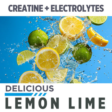 CON-CRET Creatine HCl + Hydration | Electrolyte Powder Tub | Lemon Lime | Sugar Free Electrolytes | Rehydration Formula w Potassium Sodium Zinc Magnesium to Hydrate & Recover (40 serv)