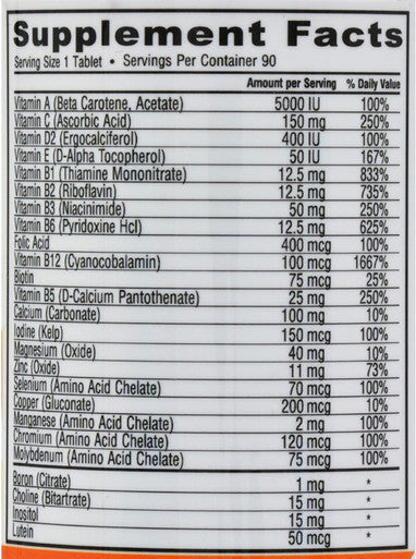 Deva Vegan Multivitamin and Mineral Supplement Iron - 90 Tablets (Pack of 2)