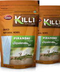 KILLI Pirandai | Hadjod | Veld Grape | Cissus quadrangularis | Nalleru Powder, 100g (Pack of 2)
