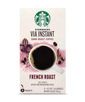 Starbucks VIA Instant Coffee, Dark Roast Coffee, Italian Roast, 100% Arabica, Single-Serve, 1 Box (50 Packets) | 100% Arabica instant coffee packets; Italian Roast dark roast; 1 box, 50 packets