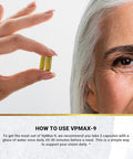 Golden After 50 Vpmax-9 - Sight Care And Antioxidant Supplement With Eye Vitamins, Lutein, Lycopene And Bilberry Extract - 60 Gelatin Capsules