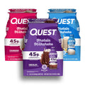 Quest Nutrition Chocolate Protein Shake, 45g Protein, 2g Sugar, 4g Net Carbs, Ready to Drink, Gluten Free, 12 Count | 45g Complete Protein, Ready to Drink, 4g Net Carbs, Gluten Free, Ultrafiltered Nonfat Milk, High Protein, 14 Fl Oz Bottles