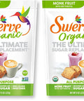 Swerve Organic Monk Fruit All-Purpose Granular Sugar Replacement Sweetener, 8 Ounce Bag (Pack of 2)