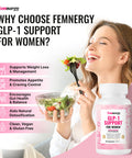 Femnergy Glp-1 Support Weight Loss Probiotic Supplement For Women - Natural Appetite Suppressant Metabolism & Gut Health - Glp1 Support To Activate Daily Hunger Control & Fat Burn Support