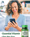 Nature's Truth BetaCarotene 25000 Iu Vitamin A Softgels, 100 Count