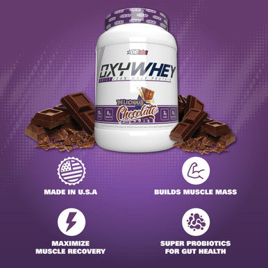 EHP Labs OxyWhey Whey Protein Isolate Powder 25g of Whey Isolate Protein Powder Meal Replacement Shake Sugar Free Protein Powder 25 Serves Delicious Chocolate